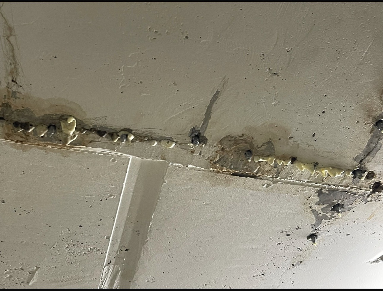 Polyurethane injection in parkade slab